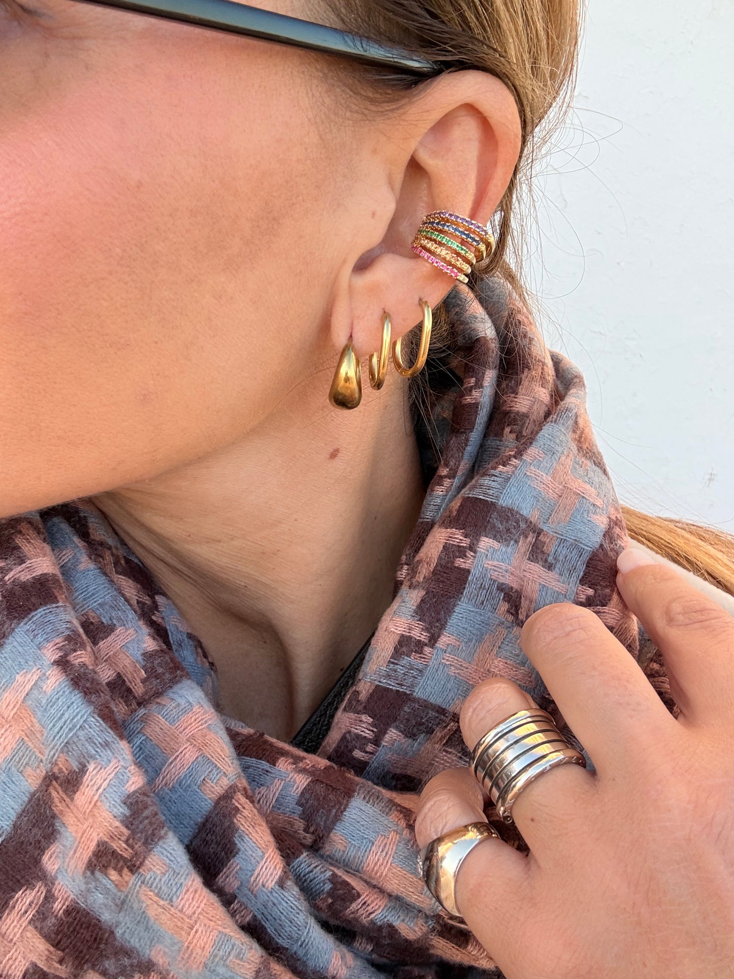 Ear cuff Rainbow