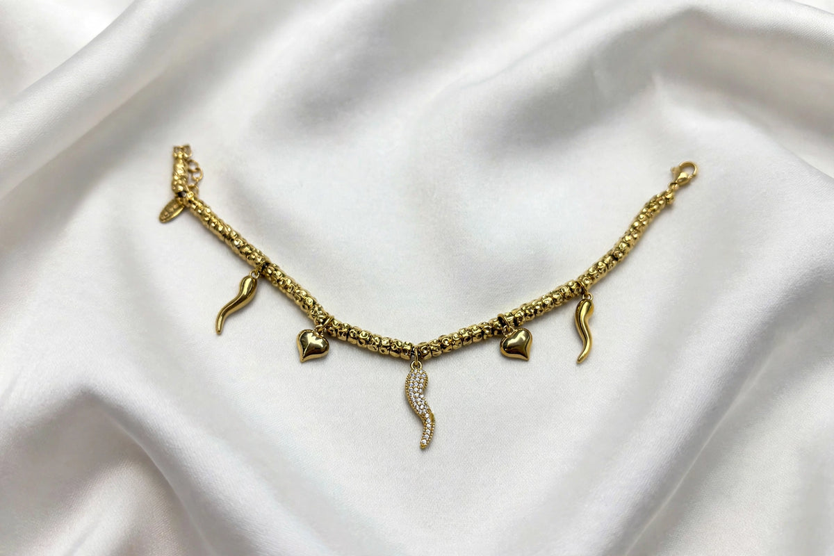 Bracciale Grani Corno