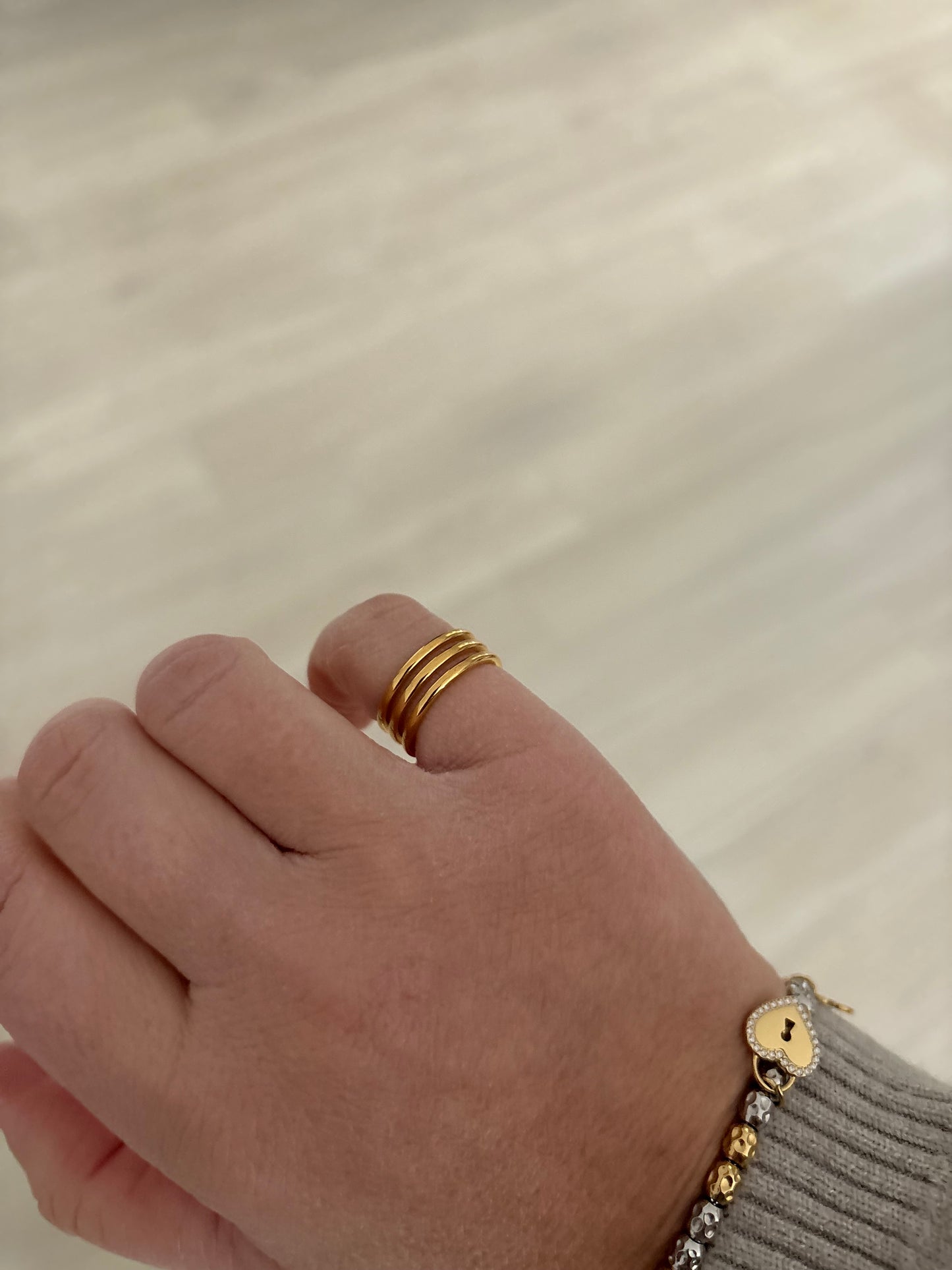 Anello Mignolo Righe